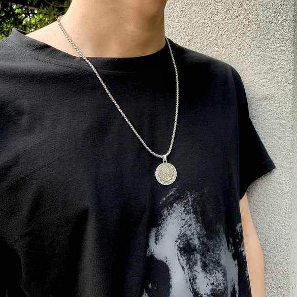 Men's Alloy Jewelry With Geometric Pattern And Electroplating Treatment Box Chain Necklace