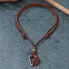 Men's Alloy Leather Retro Simple Geometric Triangle Necklace Jewelry