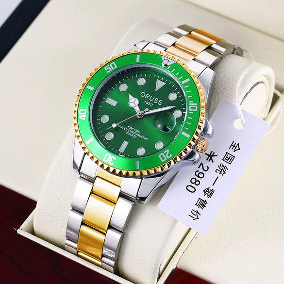 Men's Alloy Leisure Luminous Waterproof Watch