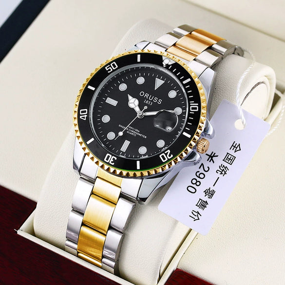 Men's Alloy Leisure Luminous Waterproof Watch