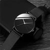 Men's Alloy Mesh Band Casual Round Dial Quartz Watch