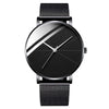 Men's Alloy Mesh Band Casual Round Dial Quartz Watch