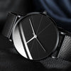 Men's Alloy Mesh Band Casual Round Dial Quartz Watch