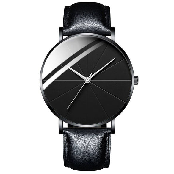 Men's Alloy Mesh Band Casual Round Dial Quartz Watch