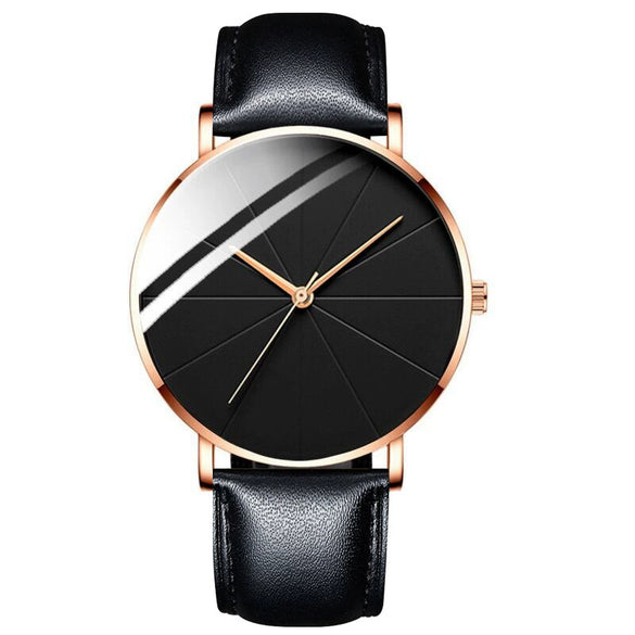 Men's Alloy Mesh Band Casual Round Dial Quartz Watch