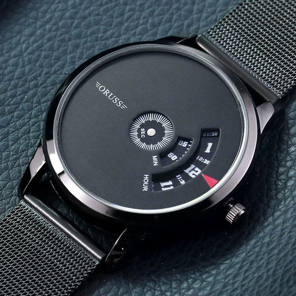 Men's Alloy Mesh Belt Waterproof Fashion Watch