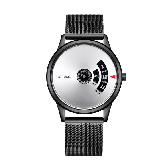 Men's Alloy Mesh Belt Waterproof Fashion Watch