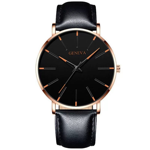 Men's Alloy Mesh Strap Quartz Watch With Colorful Round Dial And Ordinary Crown
