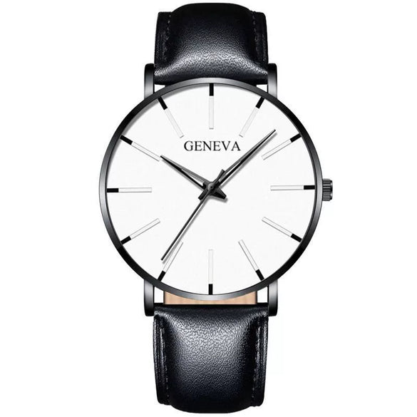 Men's Alloy Mesh Strap Quartz Watch With Colorful Round Dial And Ordinary Crown