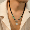 Men's Alloy Pendant Beaded Regular Chain Handmade Geometric Hiphop Niche Necklace Jewelry