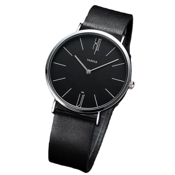 Men's Alloy Pu Strap Round Dial Leisure Sports Quartz Watch