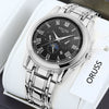 Men's Alloy Quartz Wrist Watch With Round Dial Business Style Waterproof Luminous