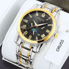 Men's Alloy Quartz Wrist Watch With Round Dial Business Style Waterproof Luminous
