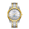Men's Alloy Quartz Wrist Watch With Round Dial Business Style Waterproof Luminous