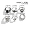 Men's Alloy Retro Geometric Fivepointed Star Hiphop Style Ring With Electroplating