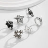 Men's Alloy Retro Geometric Fivepointed Star Hiphop Style Ring With Electroplating
