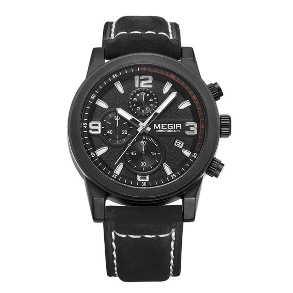 Men's Alloy Sports Watch With Round Dial Simple Pin Buckle Mineral Reinforced Glass Mirror Spiral Crown Belt Strap Stainless Steel Buckle Waterproof And Luminous