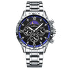 Men's Alloy Stainless Steel Waterproof Luminous Calendar Quartz Watch With Round Dial And Business Style