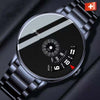 Men's Alloy Strap Automatic Movement Round Dial Waterproof Business Style Watch