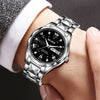 Men's Alloy Strap Quartz Watch With Rhombus Shape Digital Dial Rhinestone Calendar And Rose Gold Pin Buckle