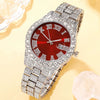Men's Alloy Watch With Mineral Reinforced Glass Mirror Round Dial Casual Style