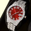 Men's Alloy Watch With Mineral Reinforced Glass Mirror Round Dial Casual Style