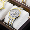 Men's Alloy Wrist Watch Round Dial Personality Durable Trendy Cool Black Waterproof Luminous Business Style
