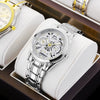 Men's Alloy Wrist Watch Round Dial Personality Durable Trendy Cool Black Waterproof Luminous Business Style