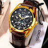 Men's Alloy Wrist Watch Round Dial Personality Durable Trendy Cool Black Waterproof Luminous Business Style