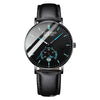 Men's Automatic Alloy And Stainless Steel Watches With Round Dial And Mineral Strengthened Glass Mirror Waterproof