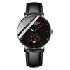 Men's Automatic Alloy And Stainless Steel Watches With Round Dial And Mineral Strengthened Glass Mirror Waterproof