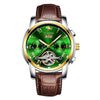 Men's Automatic Mechanical Leisure Watch With Steel Belt And Round Dial