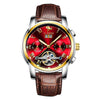 Men's Automatic Mechanical Leisure Watch With Steel Belt And Round Dial