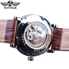 Men's Automatic Mechanical Watch Alloy Case Imitation Leather Strap Round Dial Roman Numerals Business Style