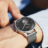 Men's Automatic Mechanical Watch Stainless Steel Case And Strap Round Dial Sapphire Glass Mirror Hollow Movement Luminous