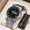 Men's Automatic Mobile Watch Steel Luminous Waterproof Calendar Business Style Round Dial