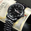Men's Automatic Mobile Watch Steel Luminous Waterproof Calendar Business Style Round Dial