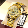 Men's Automatic Movement Watch Alloy Case And Strap Mineral Strengthened Glass Mirror Round Dial Leisure Style Luminous Waterproof