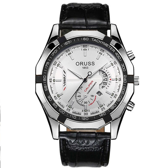 Men's Automatic Tungsten Steel And Steel Watch Luminous Waterproof Calendar Hollow Large Dial