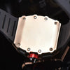 Men's Barrel Dial Quartz Watch With Carbon Fiber Pattern Pointer Display Rubber Strap Business Style Wholesale