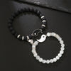 Men's Beaded Bracelet Set Stone Geometric Handmade