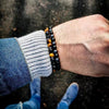 Men's Beaded Bracelet Set Stone Geometric Handmade