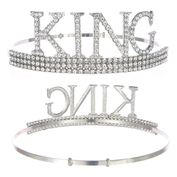 Men's Belt Set With Alloy And Satin Cloth Crown In Light Luxury Style For Birthday
