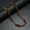 Men's Bohemian Geometric Beads And Crystal Hand Knitted Necklace