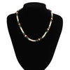 Men's Bohemian Geometric Wooden Bead And Coconut Shell Handmade Necklace