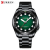 Men's Business Alloy Case Stainless Steel Band Round Dial Waterproof Quartz Watch