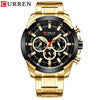 Men's Business Alloy Case Stainless Steel Strap Waterproof Quartz Multi Function Calendar Round Dial Watch