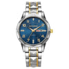 Men's Business Alloy Quartz Watch With Round Dial Waterproof Luminous