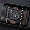 Men's Business Casual Watch With Alloy Case Imitation Leather Strap And Round Dial