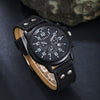 Men's Business Casual Watch With Alloy Case Imitation Leather Strap And Round Dial